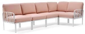 Canapea Modulara Exterior Nardi - Komodo 5 - Bianco rosa quarzo