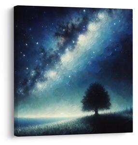 Tablou copacul vieții singur și galaxia