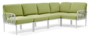 Canapea Modulara Exterior Nardi - Komodo 5 - Bianco avocado Sunbrella®