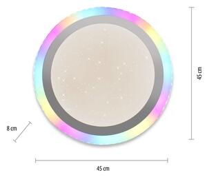Leuchten Direkt 15411-2 - Plafonieră LED RGB CYBA 26W/230V dimabilă + DO