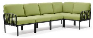 Canapea Modulara Exterior Nardi - Komodo 5 - Antracite avocado Sunbrella®