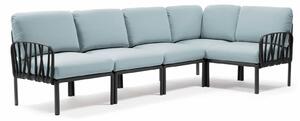 Canapea Modulara Exterior Nardi - Komodo 5 - Antracite ghiaccio Sunbrella®