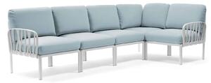 Canapea Modulara Exterior Nardi - Komodo 5 - Bianco ghiaccio Sunbrella®