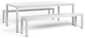 Set Exterior Nardi - Set Rio Bench Alu - Bianco