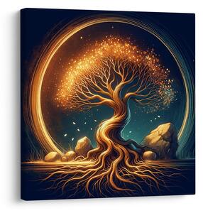 Tablou arborele vieții magic noaptea