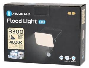 Proiector LED cu senzor Aigostar LED/30W/230V 4000K IP65 negru