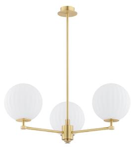 Lustră pe tijă Argon 6307 PALOMA 3xE14/7W/230V auriu/alb