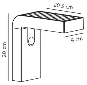 Nordlux - Aplica solară LED ALYA cu senzor LED/5W/3,7V IP44