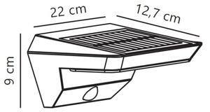 Nordlux - Aplica solară LED cu senzor AGENA LED/5W/3,7V IP44