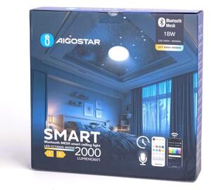 Aigostar - Plafonieră LED pentru baie LED/18W/230V IP44 + telecomandă