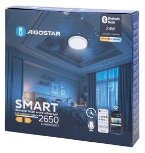 Aigostar - Plafonieră LED pentru baie LED/24W/230V IP44 + telecomandă