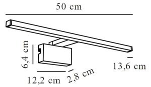 Nordlux - Iluminat LED pentru oglindă baie MARLEE LED/8,9W/230V IP44 50 cm crom