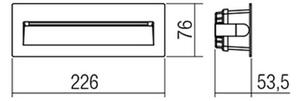 Redo 9092-LED Corp de iluminat de orientare pentru exterior IGOR LED/6W/230V 3000K IP54 antracit