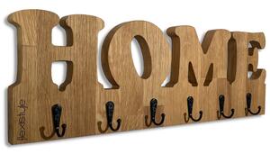 Suport de perete din stejar masiv HOME - 50 x 16,5 cm
