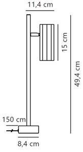 Lampă de masă Nordlux ALANIS 1xGU10/15W/230V negru