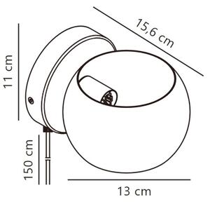 Spot de perete Nordlux BELIR 1xG9/5W/230V bej