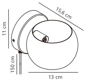 Spot de perete Nordlux BELIR 1xG9/5W/230V alb