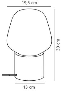 Lampă de masă Nordlux CHRISTINA 1xE27/25W/230V beton/gri