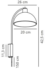 Lampă de perete Nordlux ELLEN 1xE14/40W/230V crom lucios