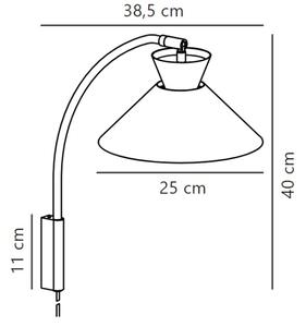 Lampă de perete Nordlux DIAL 1xE27/40W/230V gri
