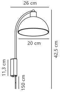 Lampă de perete Nordlux ELLEN 1xE14/40W/230V alb