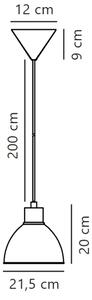 Lustră pe cablu Nordlux POP 1xE27/40W/230V antracit