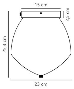 Plafonieră Nordlux ORBIFORM 1xE27/40W/230V auriu