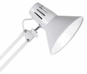 Lampă de masă cu clemă WORKER 1xE27/10W/230V albă