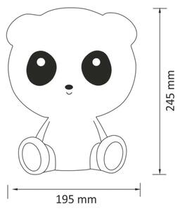 Lampă LED tactilă dimabilă pentru copii PANDA LED/2,5W/3,7V 1200 mAh