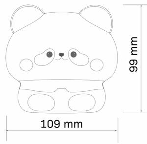 Lampă LED tactilă dimabilă pentru copii PANDA LED/2W/3,7V 1200 mAh
