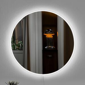 Oglindă LED de perete cu retroiluminare ROUND d. 40 cm alb