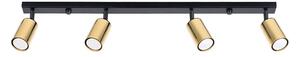Spot Sollux SL.1387 WINX 4xGU10/10W/230V negru/auriu