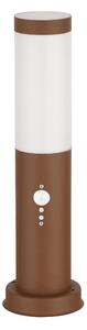 Brilagi - Lampă de exterior cu senzor NOVA 1xE27/15W/230V 40 cm IP44 maro