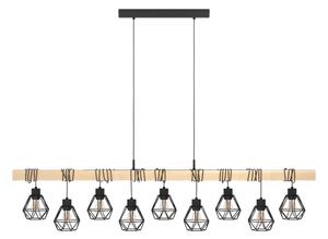 Eglo 44077 - Lustră suspendată pe cablu TOWNSHEND 9xE27/60W/230V