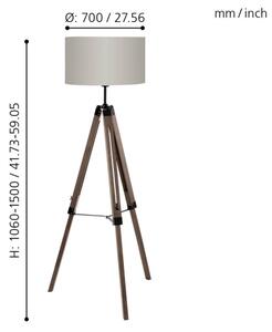 Eglo 44115 - Lampadar LANTADA 1xE27/60W/230V