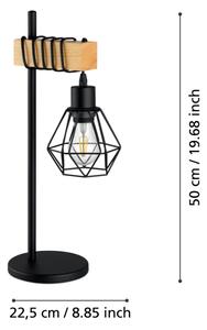 Lampă de masă Eglo TOWNSHEND 44079, 1xE27/60W/230V