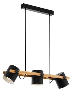 Eglo 43517 - Lustră suspendată pe cablu HORNWOOD 3xE27/60W/230V