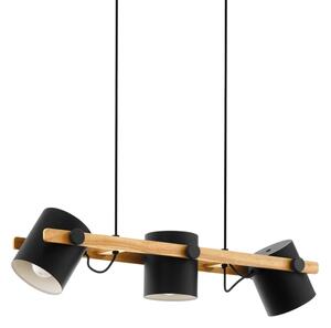 Eglo 43517 - Lustră suspendată pe cablu HORNWOOD 3xE27/60W/230V