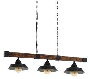 Eglo 44086 - Candelabru OLDBURY pe lanț, 3xE27/60W/230V