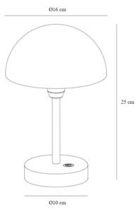 Nordlux - Lampă de birou LED reîncărcabilă reglabilă ELLEN LED/2,8W/3,7V IP44 verde