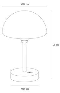 Nordlux - Lampă de masă LED reîncărcabilă, reglabilă ELLEN LED/2,8W/3,7V IP44 albă
