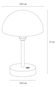 Nordlux - Lampă de birou LED reîncărcabilă, cu reglaj al intensității ELLEN LED/2,8W/3,7V IP44 bej