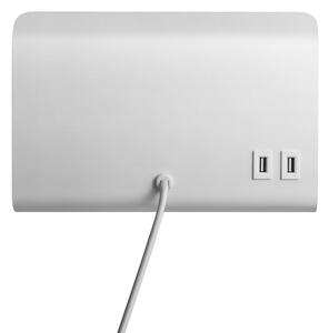 Nordlux - Aplica de perete ROOMI cu poliță și USB 1xGU10/8W/230V albă