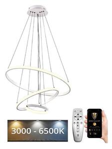 Brilagi - Lustră reglabilă pe cablu CIRCLE LED/90W/230V 3000-6500K + telecomandă