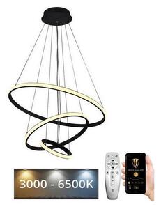 Brilagi - Lustru LED reglabil suspendat pe cablu CIRCLE, 90W, 230V, 3000-6500K, cu telecomandă