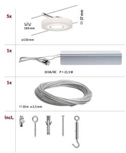 Paulmann 94109 - Set 5x LED/4,3 W, sistem complet pe cablu MAC 230 V