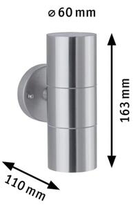 Aplică de exterior Paulmann 94331 2xLED/10W IP44 FLAME 230V