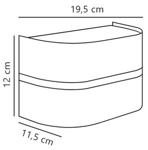 Aplică de exterior Nordlux SIBELIS 1xE27/10W/230V IP44 antracit