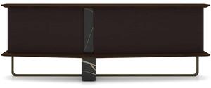 Bufet lemn masiv Maura Negru, 230 × 83 × 58 cm - Lemn