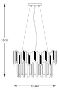 Lustră pe cablu Zuma Line 2200018M ROTTA 6xE14/40W/230V negru/auriu
